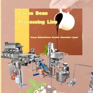 Ligne de transformation de fève de cacao en poudre et en beurre