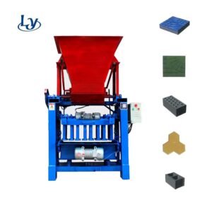 Petite machine mobile de fabrication de briques et pavés en ciment
