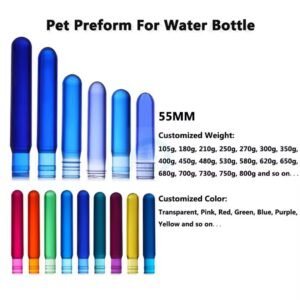 Bouteille en plastique PET préforme 105-800 g