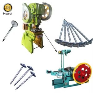 Machine semi automatique de fabrication des clous de toiture