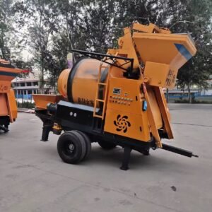 Mini remorque intégré de mélange et de transport de béton