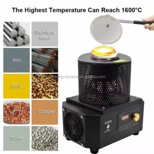 Four à induction mini métal en argent et or