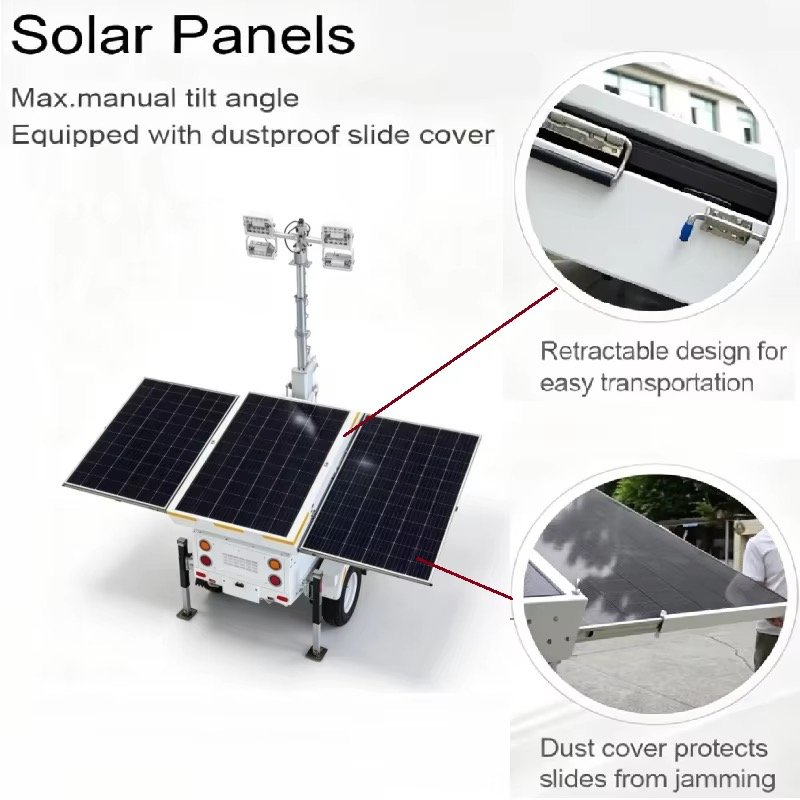 Tour d’éclairage solaire mobile – Image 3